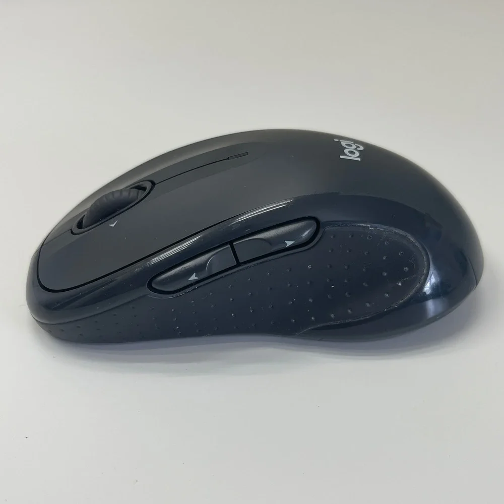 Logitech M510 Wireless Mouse Black Ergonomic Full-Size With Unifying Receiver